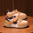 Детские кроссовки для бега, бархатная спортивная обувь для баскетбола, удобные, 29-39 размеров, на зиму