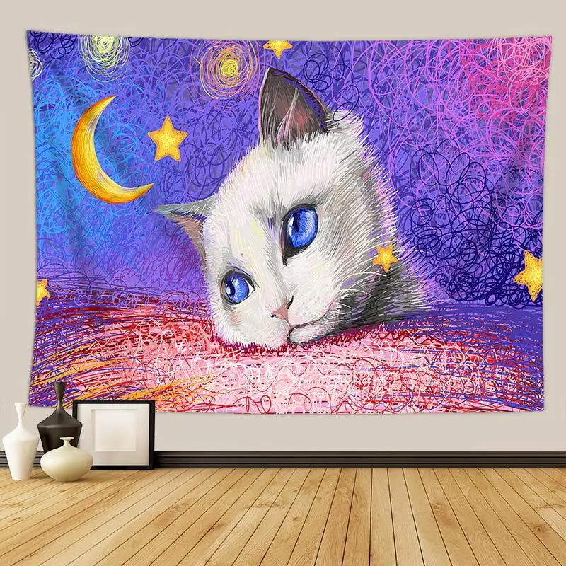 Мультяшный ковер Замок Настенный Ковер огромная лошадка декор для общежития