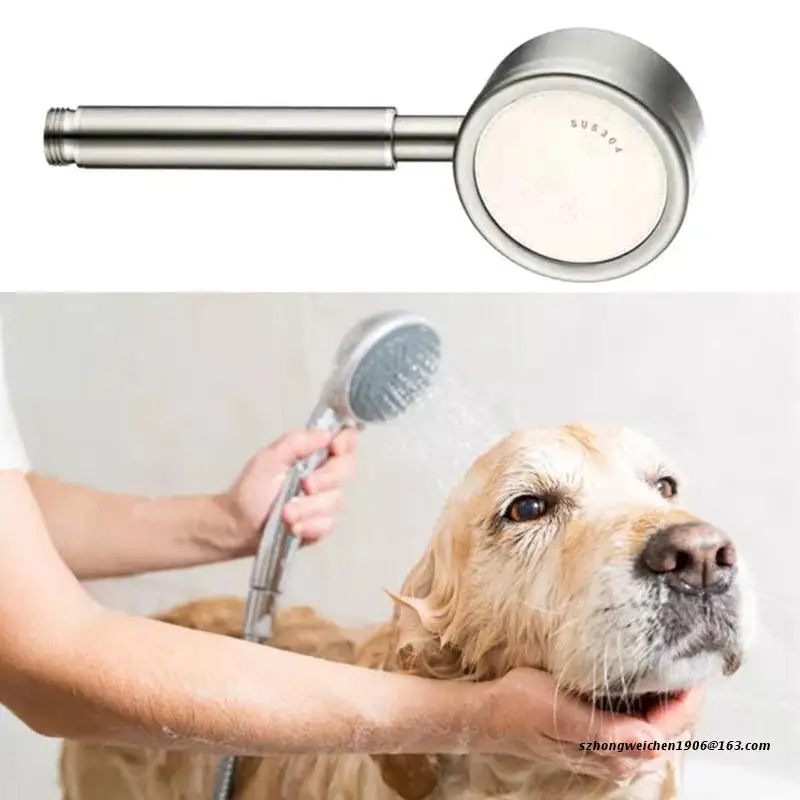 

Round Shower Nozzle Head Bathroom shower Head Bath Adjustable Pressurized Quick Connection Removable Sprinkler Basin Tub 28GF