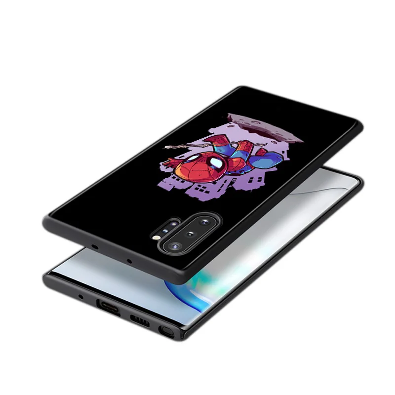 

Marvel Avengers Super Hero Cartoons For Samsung Galaxy S21 S20 FE Ultra S10 Lite S9 S8 Plus S7 5G TPU Silicone Black Phone Case