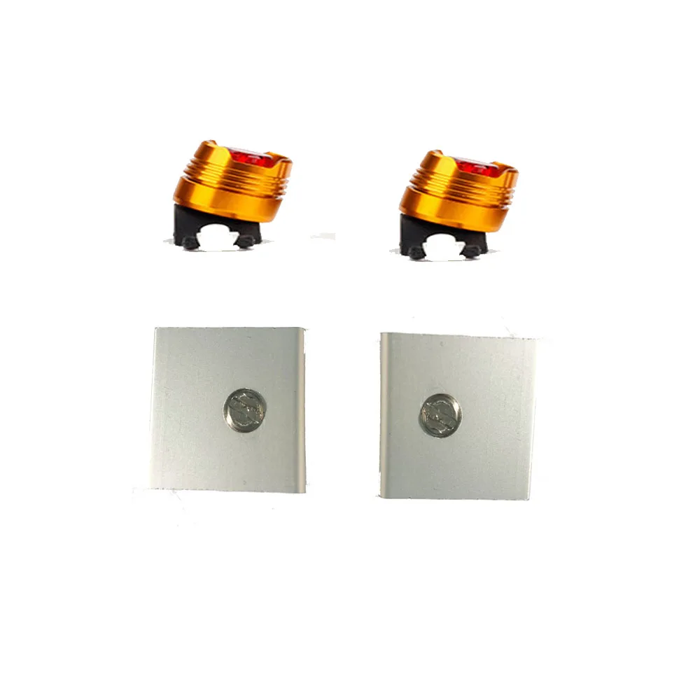 2pcs lot Предупреждение задний светильник-вспышка для Xiaomi Mijia M365, Электрический ночной велосипедный безопасный декоративный светильник, запчасти для скутера - Цвет: 2pcs lot