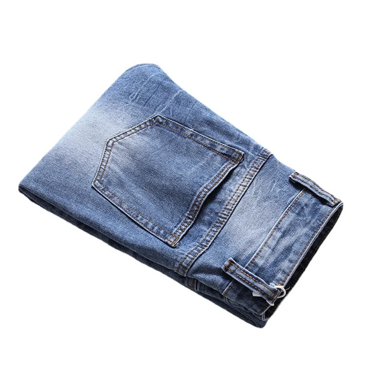 

2021 Men's New Ripped Jeans Simple Fashion Youth Casual Jeans