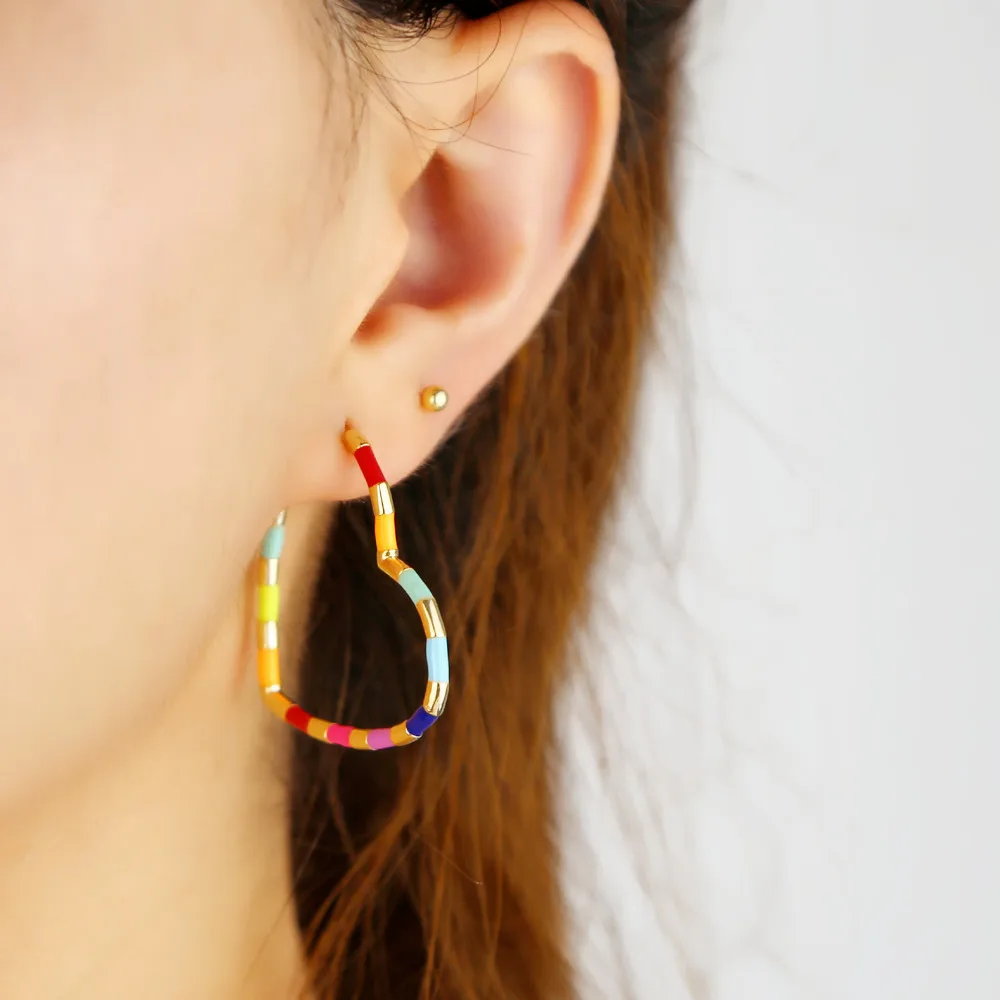 2021 модные ювелирные изделия на День святого Валентина Позолоченные Красочные