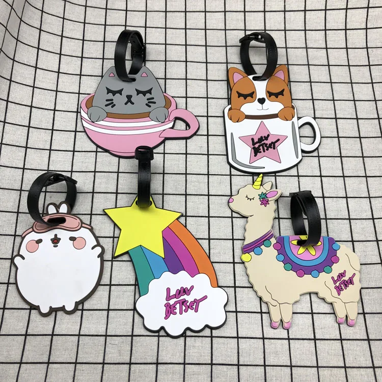 Дорожные аксессуары панда креативная бирка для багажа лошадь мультяшный