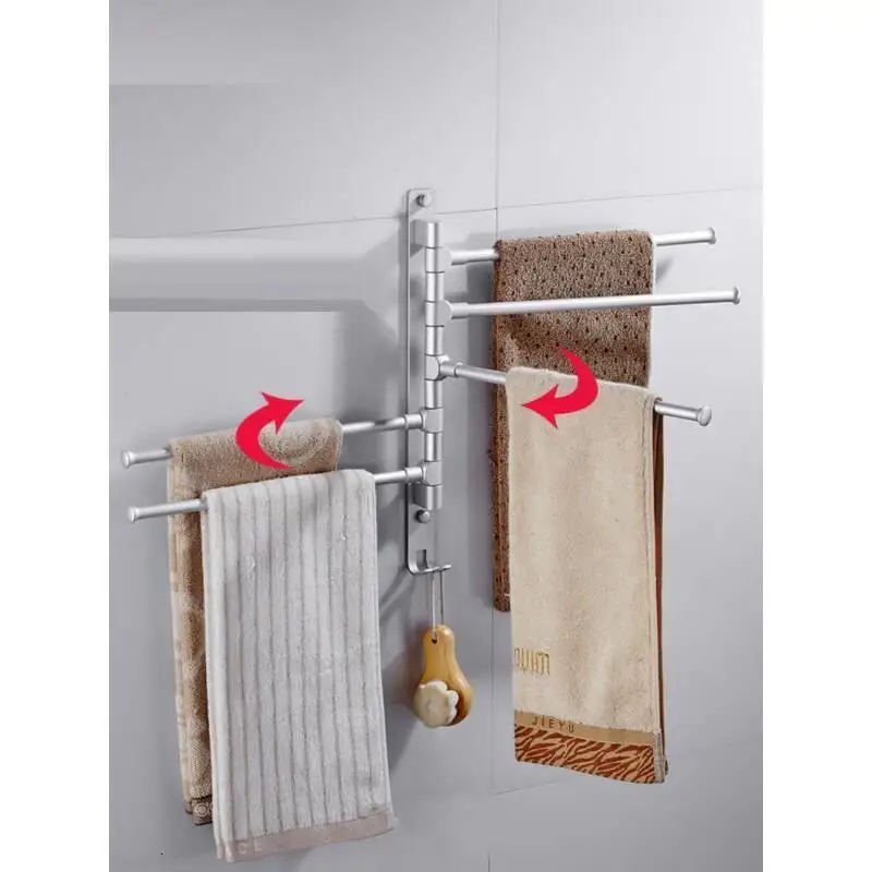 Estante Prateleira Parede Etagere Lazienka Estanteria Rotatable Salle De Bain Wall Shower Accessories Towel Rack Bathroom Shelf