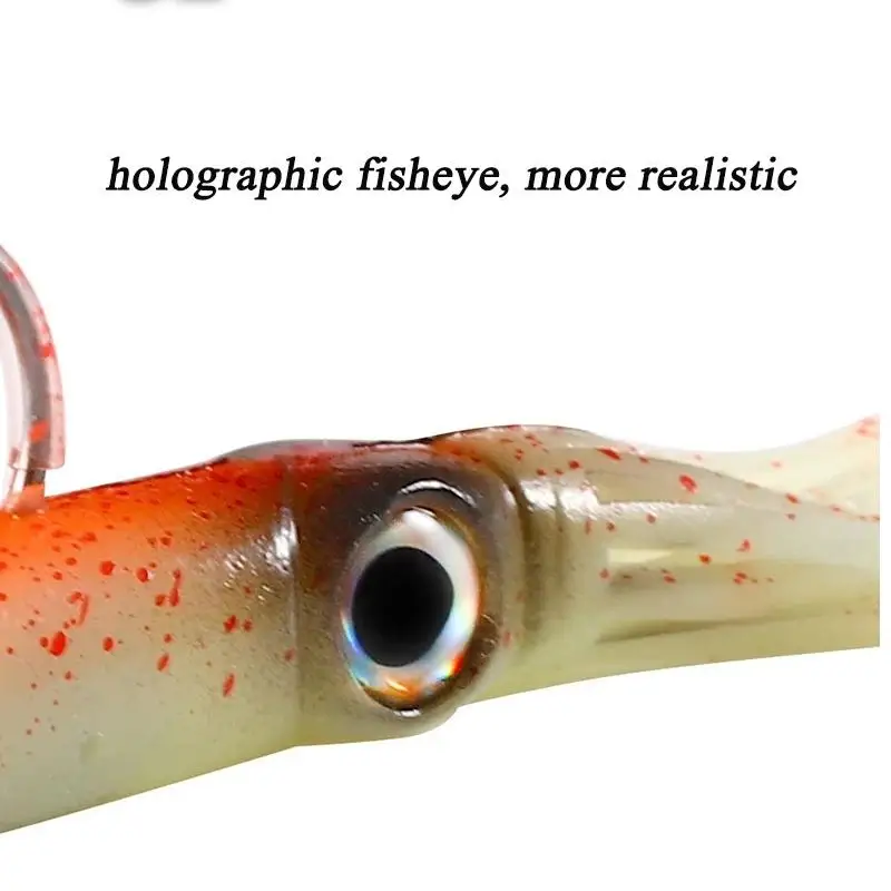 Светящийся светящийся воблер-осьминог 1 шт. 14 см 35 г