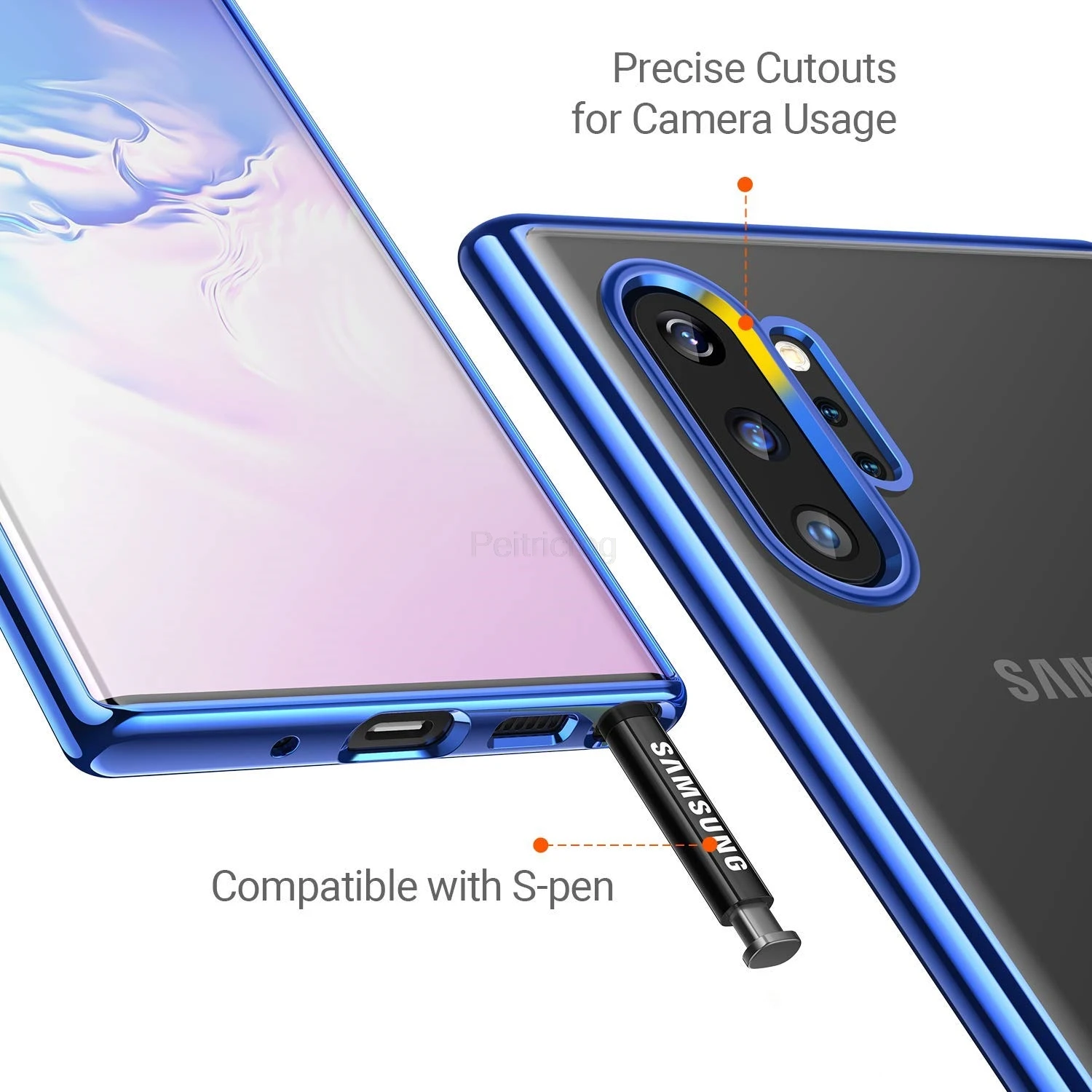 Покрытие мягкий из термопластика однотонный чехол для samsung Galaxy S10 S9 S8 плюс S7 Edge Note