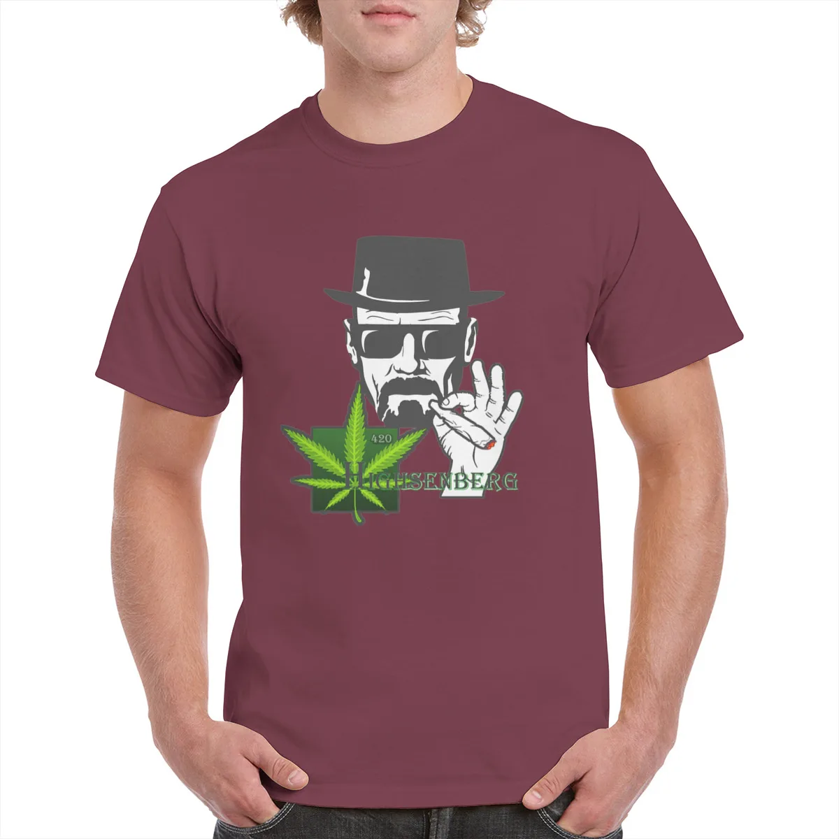 

100% Cotton Pop Heisenberg Tops T-Shirt Unisex Breaking Bad Graphics Multicolor Oversized t shirt Female/Man