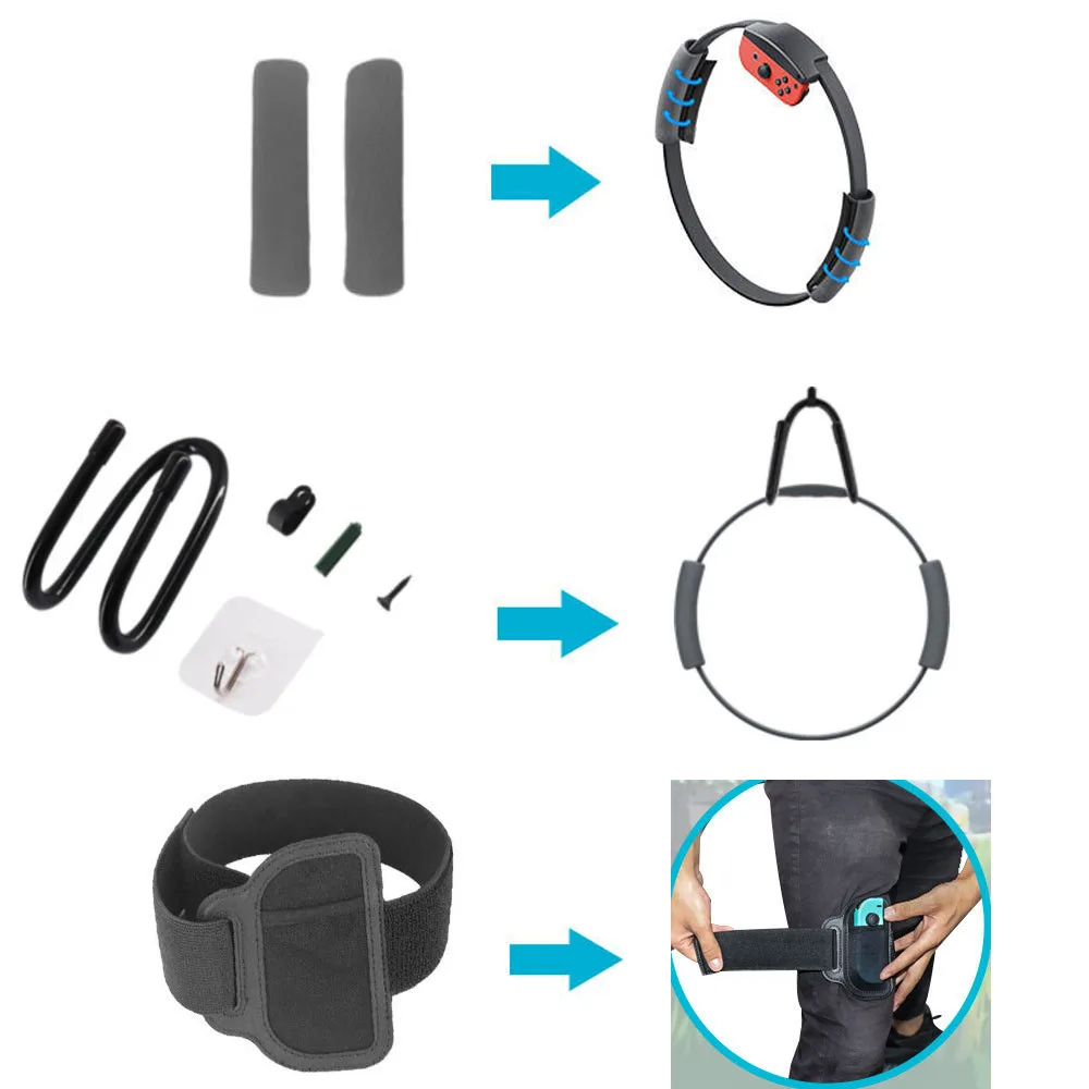 Эластичный 60 см фиксирующий ремешок для ног спортивный + настенный крючок