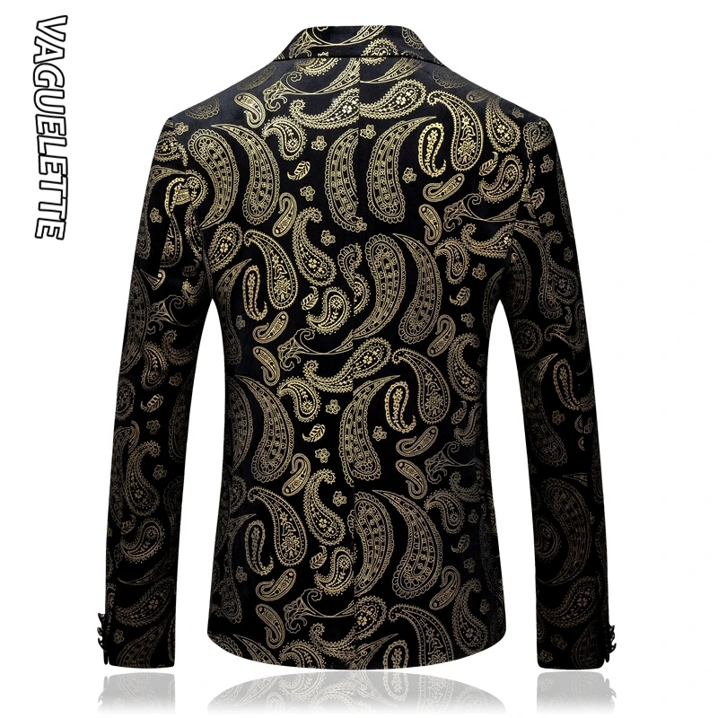 Модель 2019 года стильная модная мужская блейзер свободного кроя золотого и