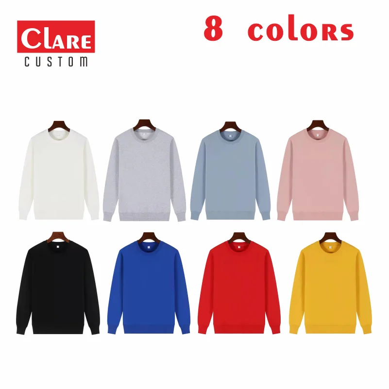 Худи с круглым вырезом махровый свитер Пользовательский логотип дешевая вышивка