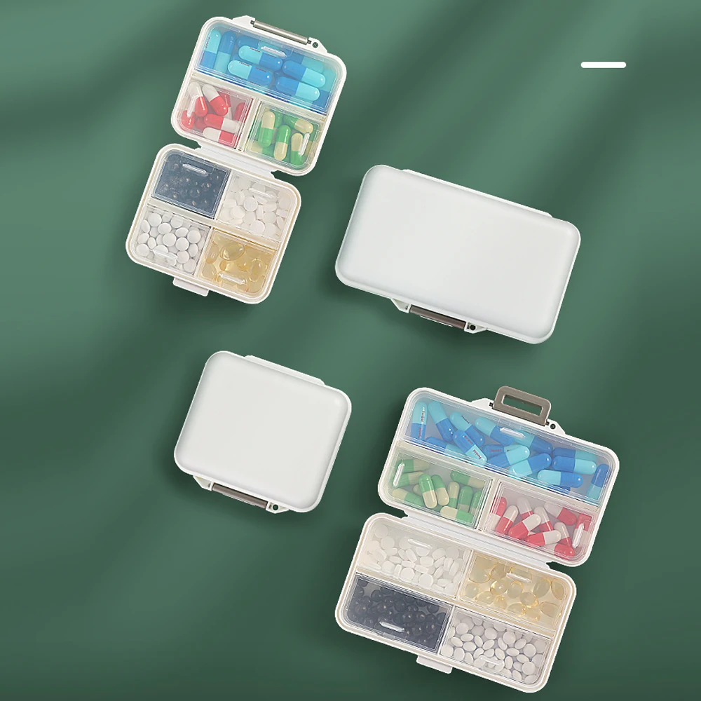 

7 Grids Pill Box Convenient Medicine Pills Plastic Storage Box Divider Weekly Travel Independent Lattice Pill Box Splitters