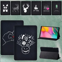 for samsung galaxy tab a sm t290sm t295 8 0 inch 2019 tablet pu leather dust proof stand cover case stylus