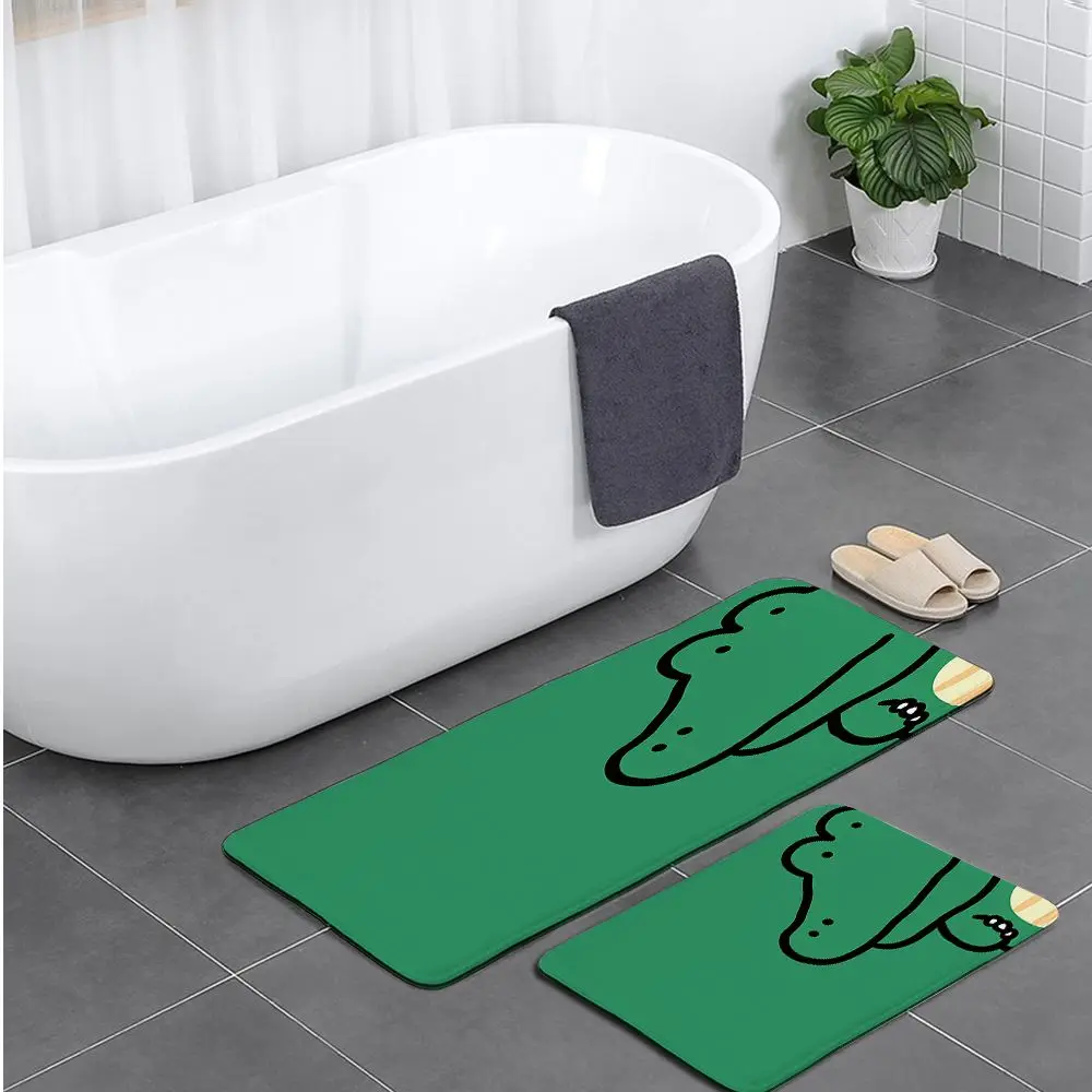 

Милый крокодил свинка обезьяна Кот Коала дом ковер для ванной входной коврик для ванной комнатные напольные коврики Противоскользящий кух...