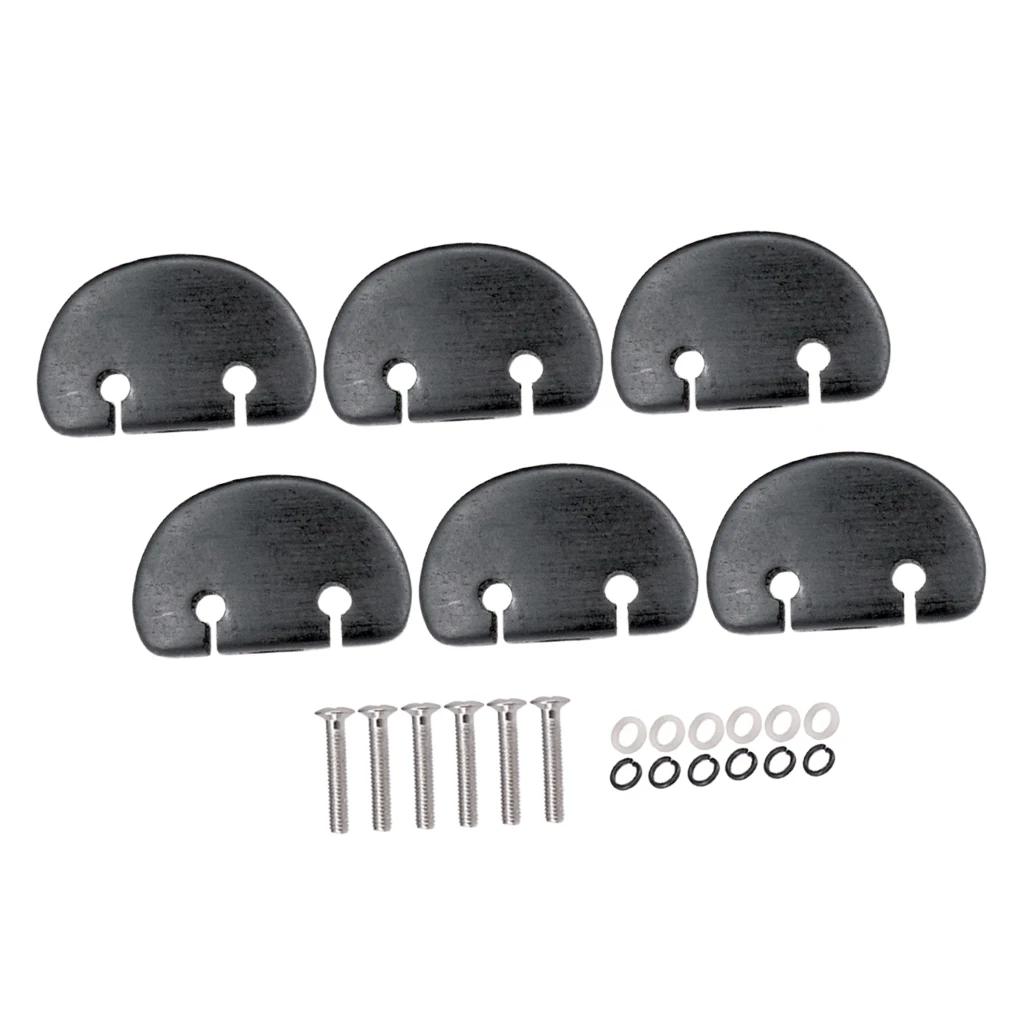 6 pcs schwarz gitarre tuning pegs tasten mechaniken knöpfe mit schrauben kit für akustische elektrische gitarren mit schrauben free global s