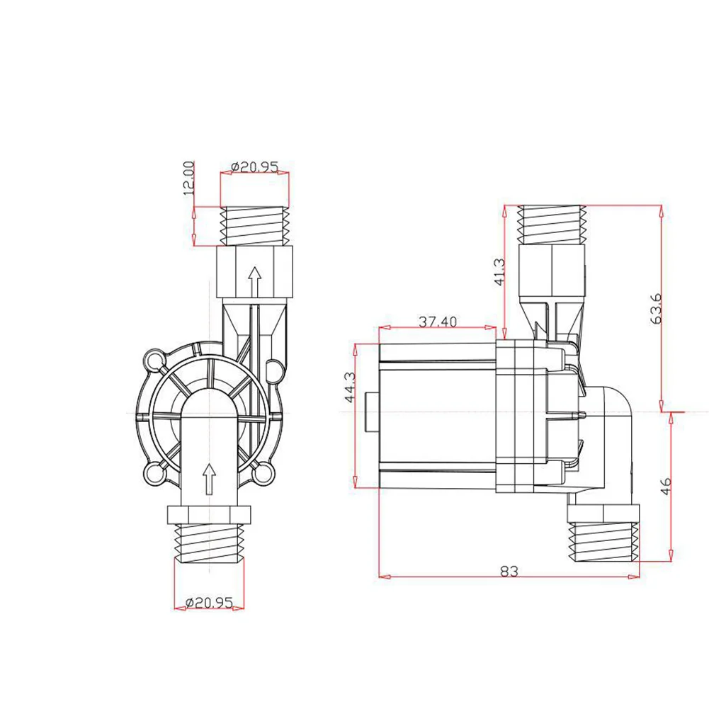 

18W Anti Rust Beer Pump Home Breweries Wine Making Brushless DC 12V Transfer Shaft Fluid Electric Durable Water Circulation