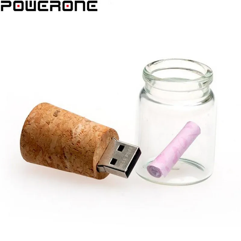 USB флеш накопитель POWERONE в виде бутылки для дрифта + бумажная коробка 4 ГБ 8 желаний