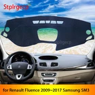 Противоскользящий коврик для Renault Fluence 2009  2017 Samsung SM3, накладка на приборную панель, Солнцезащитный коврик, автомобильные аксессуары 2016 2015 2014 2013