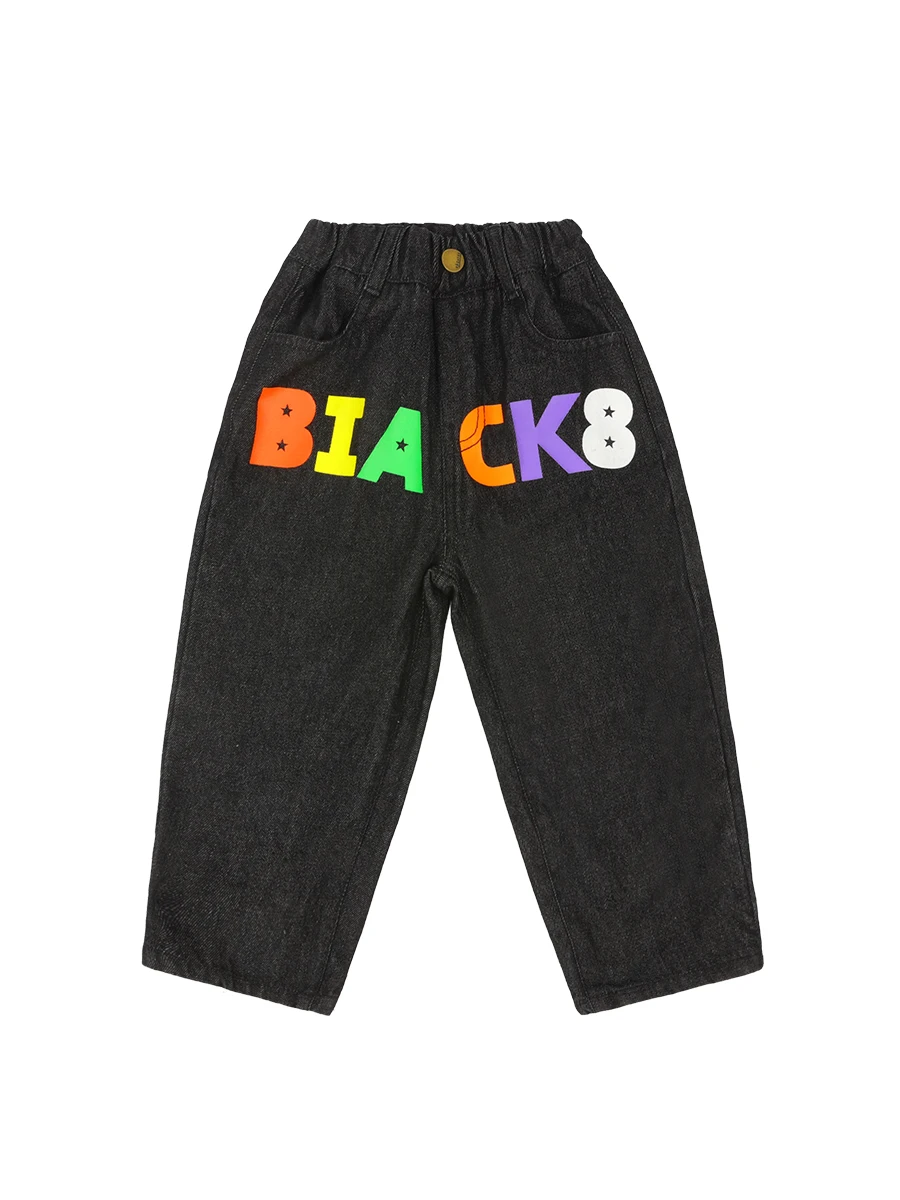 

BB's Boys' Jeans Spring and Autumn 2021 New Medium and Big Children's Pants Korean Style Spring Casual Pants Children's Fashion