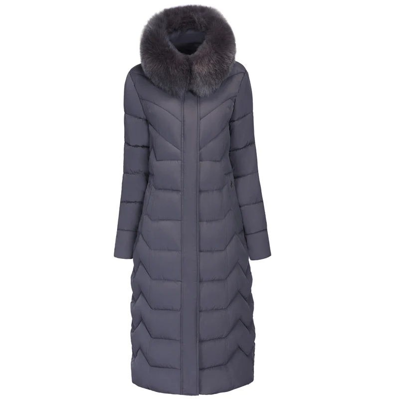 2019 женские теплые пальто с меховым воротником женская зимняя парка Женская