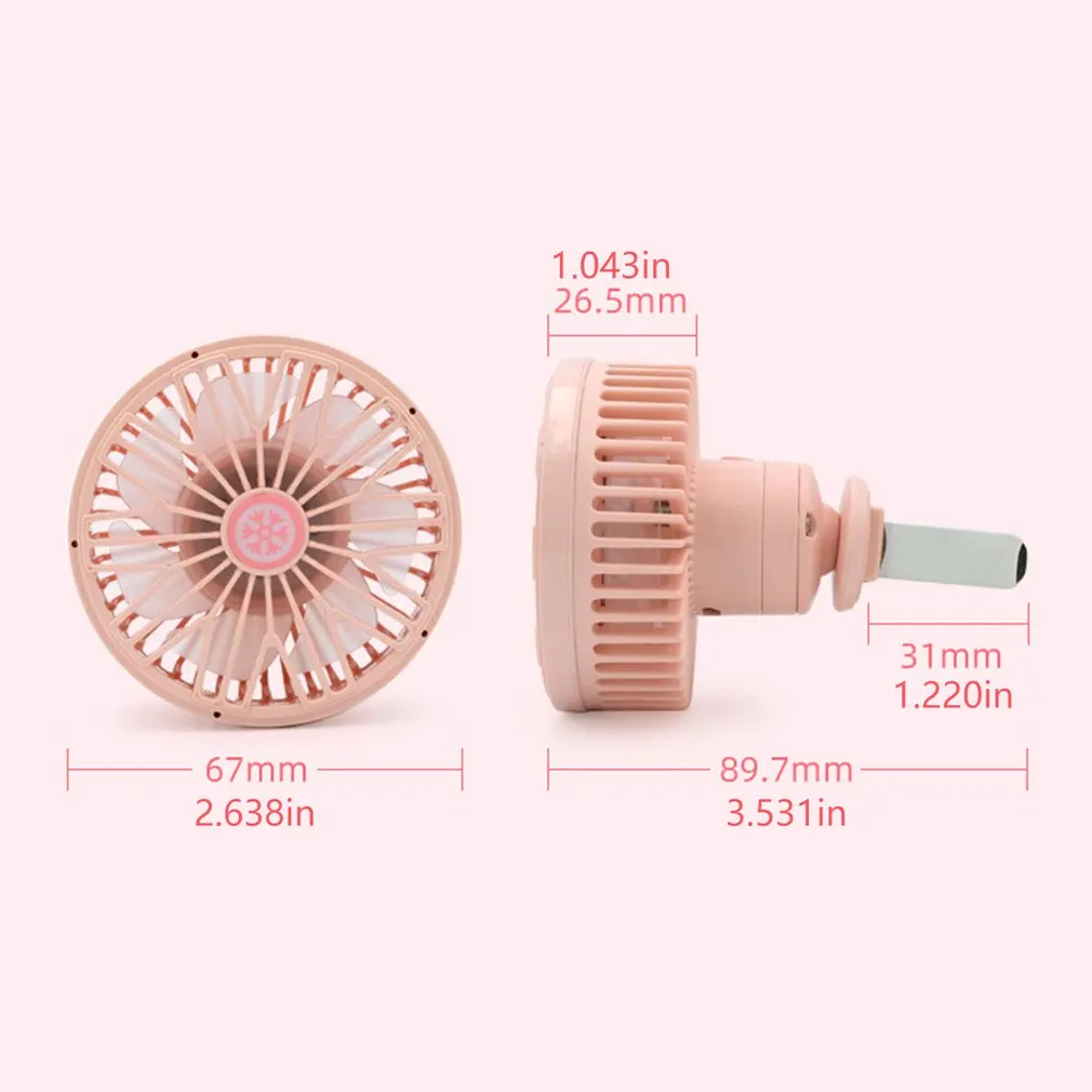 

Colorful Car usb Fan 360 Degree Rotatable LED Lights USB Power Car Auto Powerful Cooling Air Fan For Car Air Vent Mounted