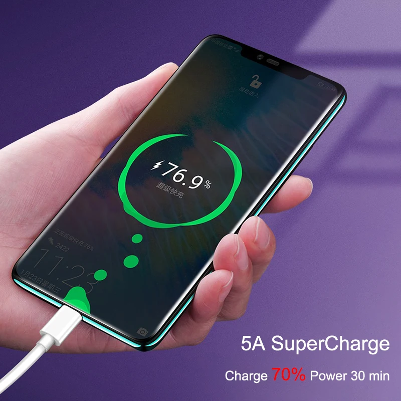 Musyue 5A usb type-C кабель для huawei P20 Lite P30 Pro P10 Plus USB C кабель Supercharge кабель для huawei mate 30 20 10 P10 Lite