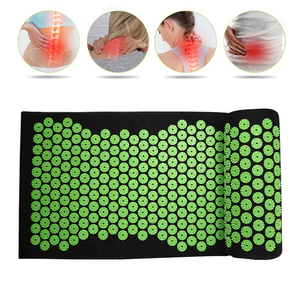 

Yoga Acupressure Cushion Massage Mat Pain Spike Fitness Exercise Pillow Pad Foot Massager Stress Relief Exercise Acupuncture Pad