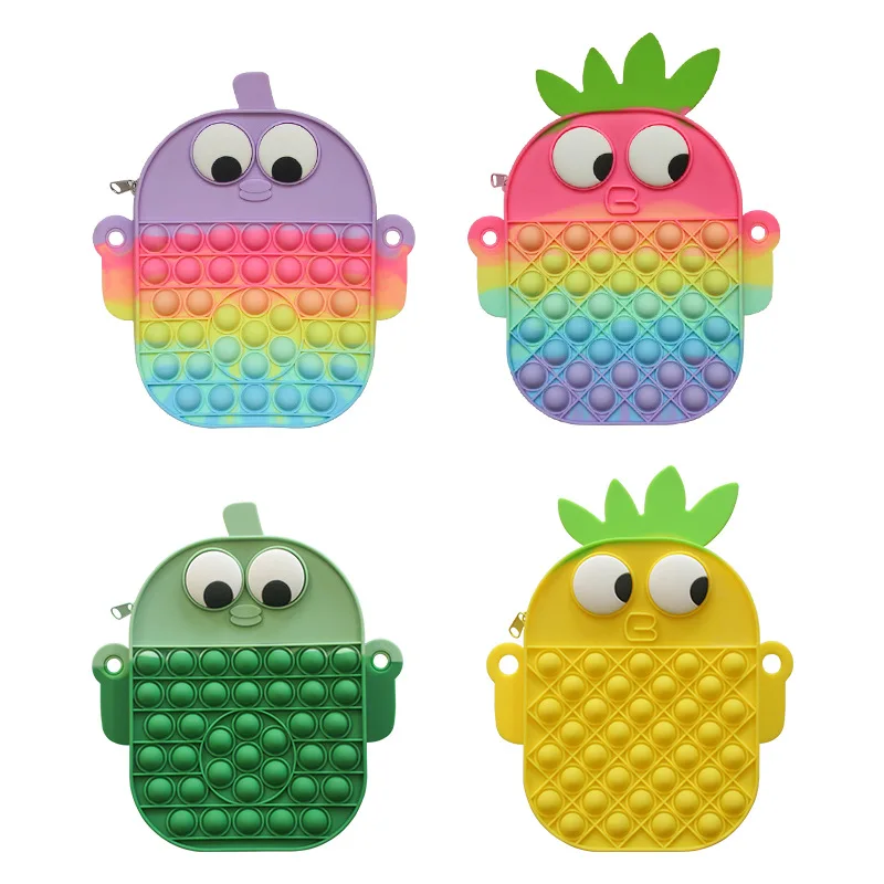 

Модная сумка Pop It Fidget на одно плечо, сумка на одно плечо, нулевой кошелек, Детская сумка, милая сумка-мессенджер для девочек, рождественский п...