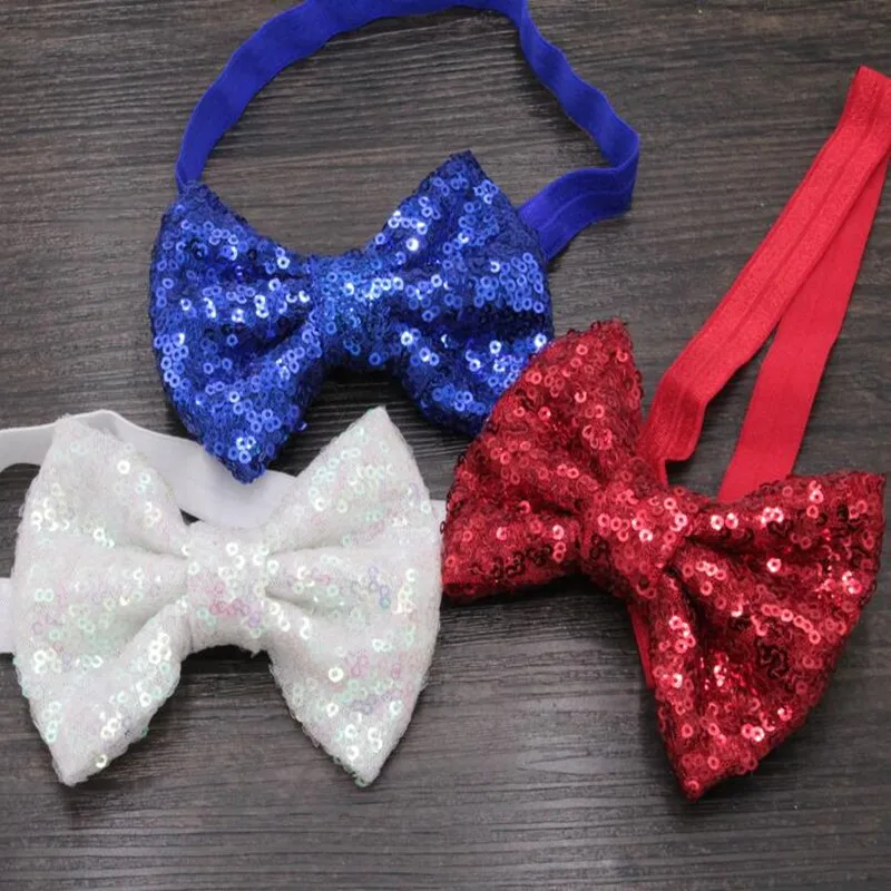 Эластичная повязка на голову с бантом 4 июля 10 шт./лот |