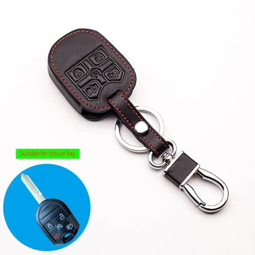 Кожаный брелок для ключей, чехол для Ford Explorer 5, транспондерный ключ L21, 5 кнопок, защита от пульта, чехол для ключей, ключи ольга валерьевна валентионок учи ключи изучаем запоминаем пишем и играем 214 ключей китайских иероглифов учебное пособие 2 е издание