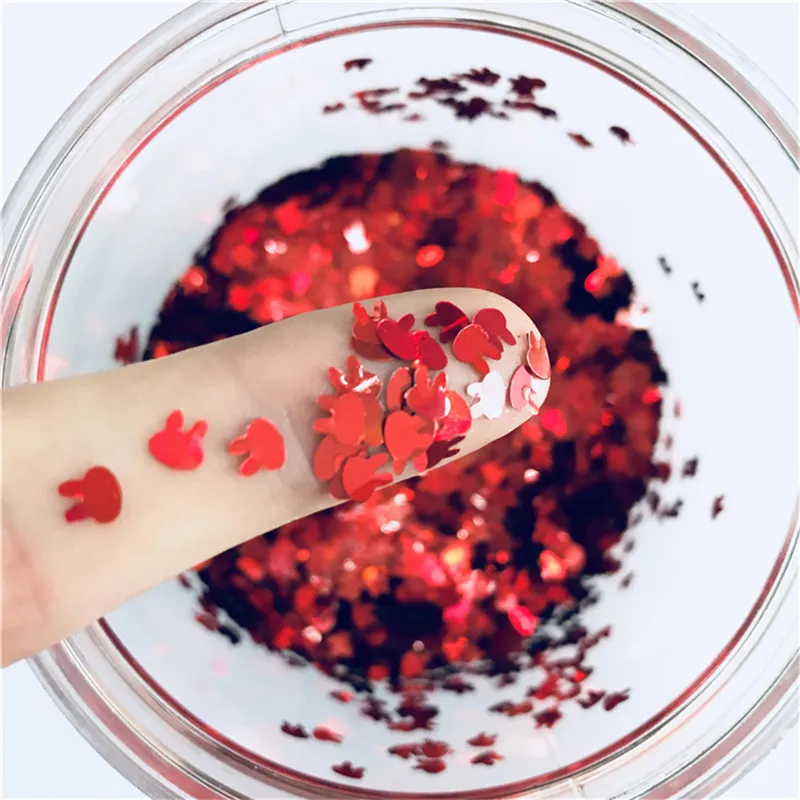 Ультратонкий Кролик Банни 4 мм блестки пайетки для рукоделия домашнее животное