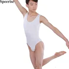 Мужской боди из нейлона SPEERISE, черный балетный купальник без рукавов с овальным вырезом, спортивная одежда для занятий гимнастикой, трико для тренировок в тренажерном зале