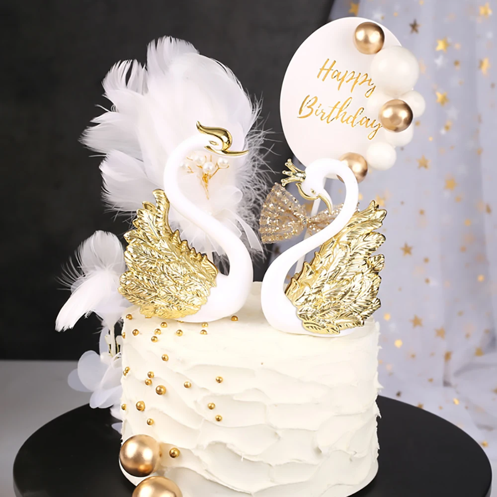 Украшение для торта золотого цвета топперы на день рождения | Дом и сад