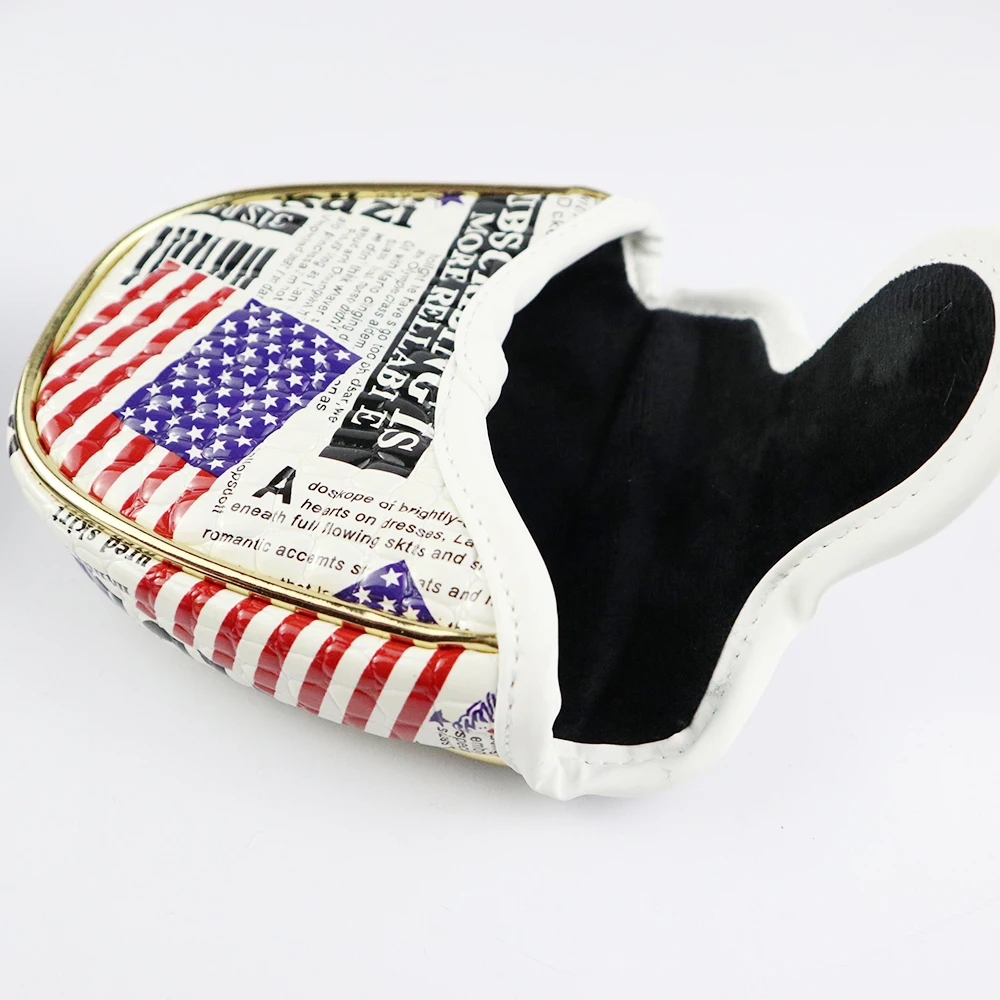 Чехол для клюшки гольфа водонепроницаемая Защитная крышка головы с флагом США из
