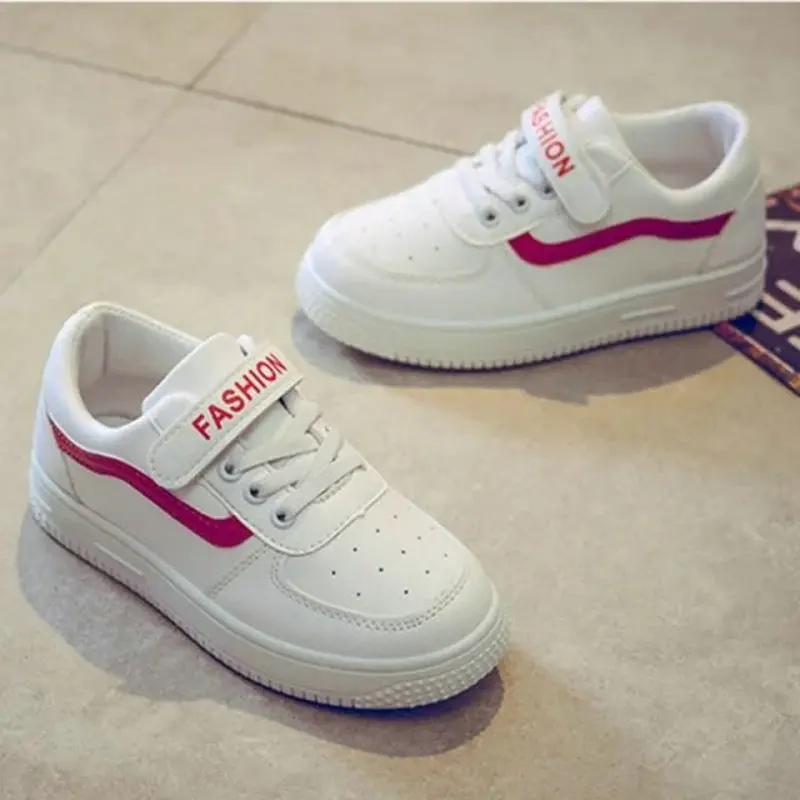 

Summer Sneakers Kids Single White Leather Girls Shoes Children Summer Men's Running Shoes Single Girl Children Casual Shoes