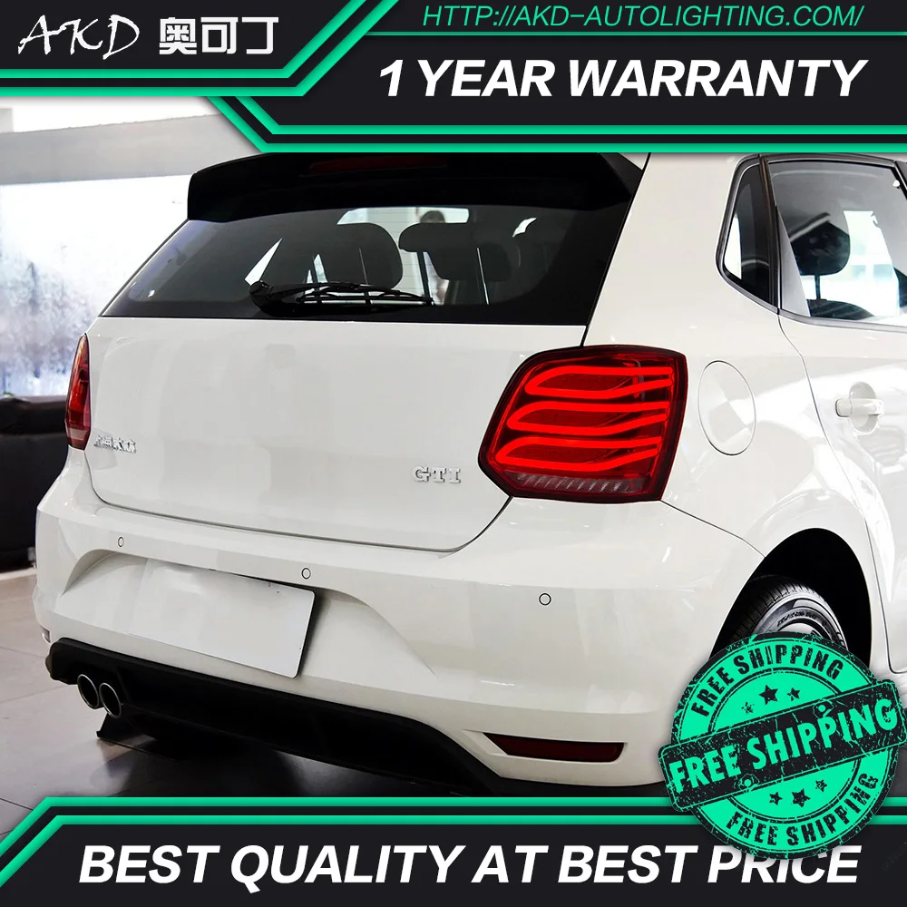АКД автомобильного тюнинга задних фонарей для VW POLO 2011-2017 сигнальных огней