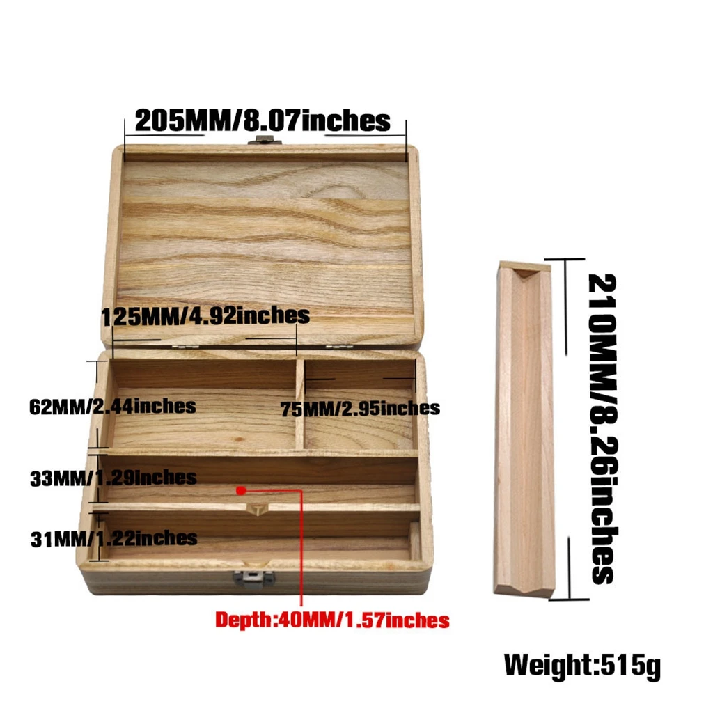 

Vintage Wood Case Cigarette Rolling Tray Paper Storage Tobacco Container Paper Kits For Sundries Jewelry Storing Case