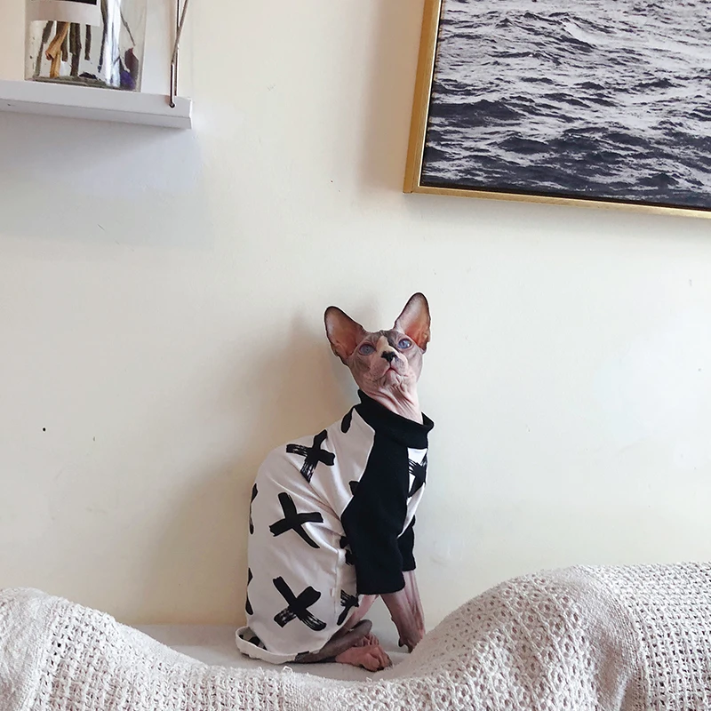 Devon Sphinx одежда безволосая для кошек домашних животных 100% хлопчатобумажная
