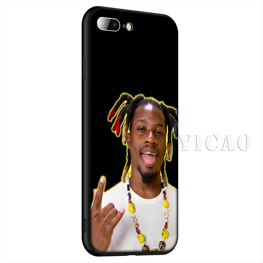 IYICAO реперские кепки Denzel Curry Мягкий силиконовый чехол для телефона iPhone 11 Pro Max XR X XS 6