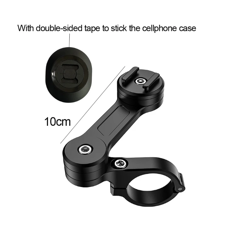 aluminum alloy 360° bike motorcycle handlebar rearview mirror mobile phone holder cradle bicycle mount for 2 7 cellphone gps free global shippin