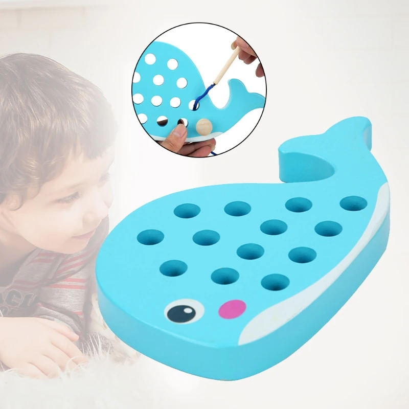 

Lacing Toy for Toddlers, Fine Motor Skills Educational Toys for 2 3 Year Old, Wh