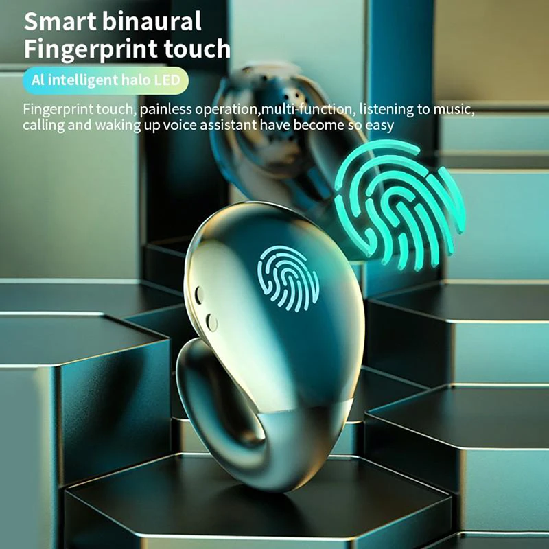 

Non-ear Wireless Bluetooth Headset HIFI Sound Effect In-Ear Earphone Bone Conduction Bluetooth Earbuds For Sports Running