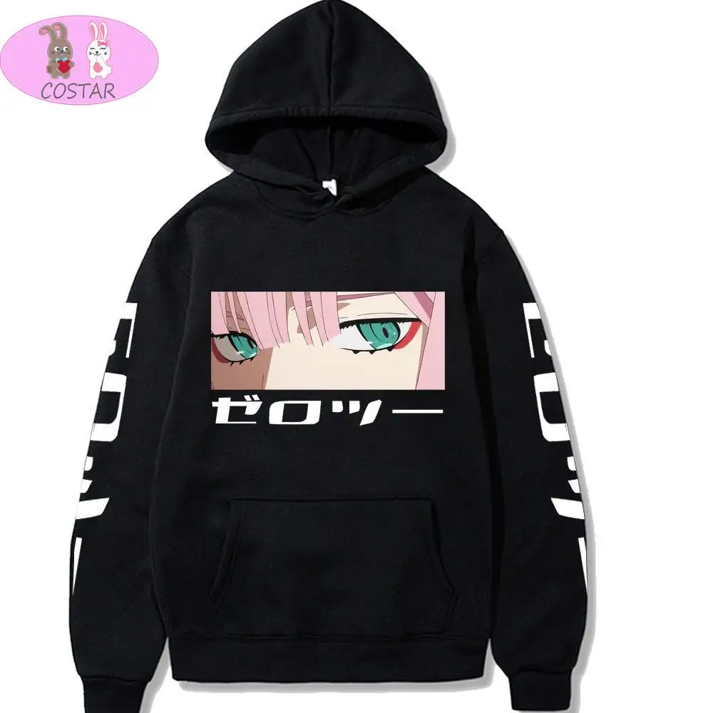

COSTAR Hot Anime DARLING in the FRANXX Zero Two Printed Fashion Hoodies Pullover Harajuku Hooded Sweatershirt Unisex