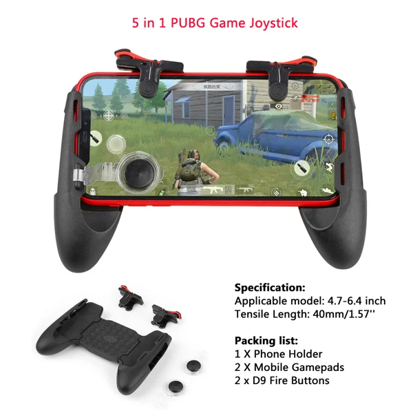 5 in 1 joystick(2) 5 в 1 Мобильный Геймпад контроллер Джойстик пусковая кнопка огонь кнопочный телефон держатель кронштейн для PUBG игровой коврик игровые аксессуары триггеры джойстик для телефона автодержатель для телефона триггеры - Цвет: 5 in 1 joystick(2)
