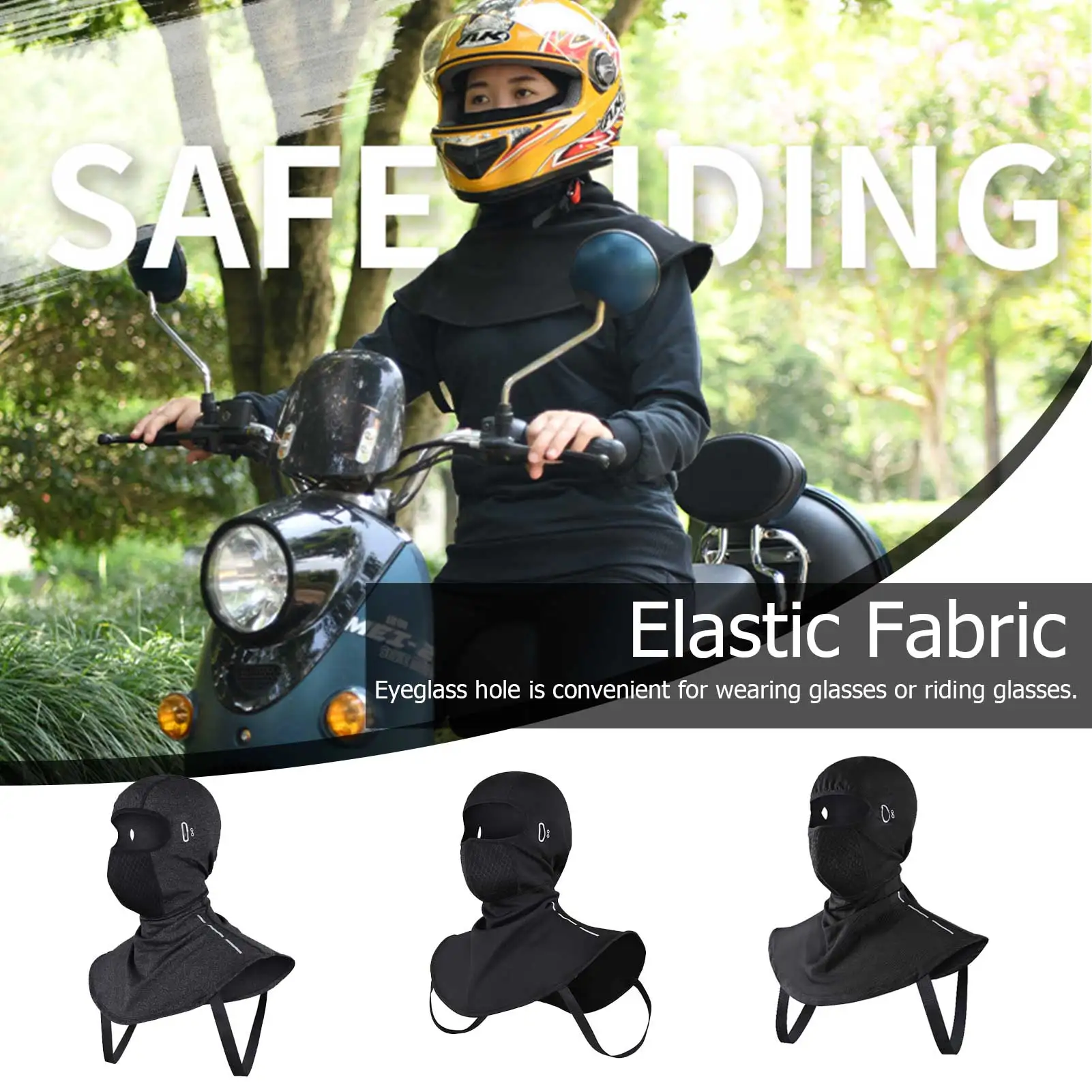 

Зимняя Балаклава унисекс, чехол для лица, ветрозащитные Лыжные маски для холодной погоды, эластичная ткань, капюшон, снежное снаряжение для ...