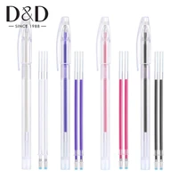 1pc heat erasable pen with 4pcs high temperature disappearing fabric marker pen refills fabric craft tailor sewing accessories