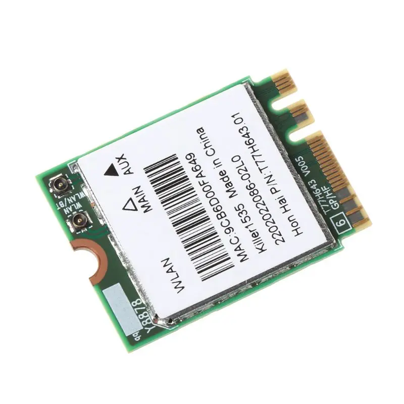 Killer 1535 1525 QCNFA364A AC M.2 WIFI Card Adapter for MSI GT72/GS60 Dell | Компьютеры и офис