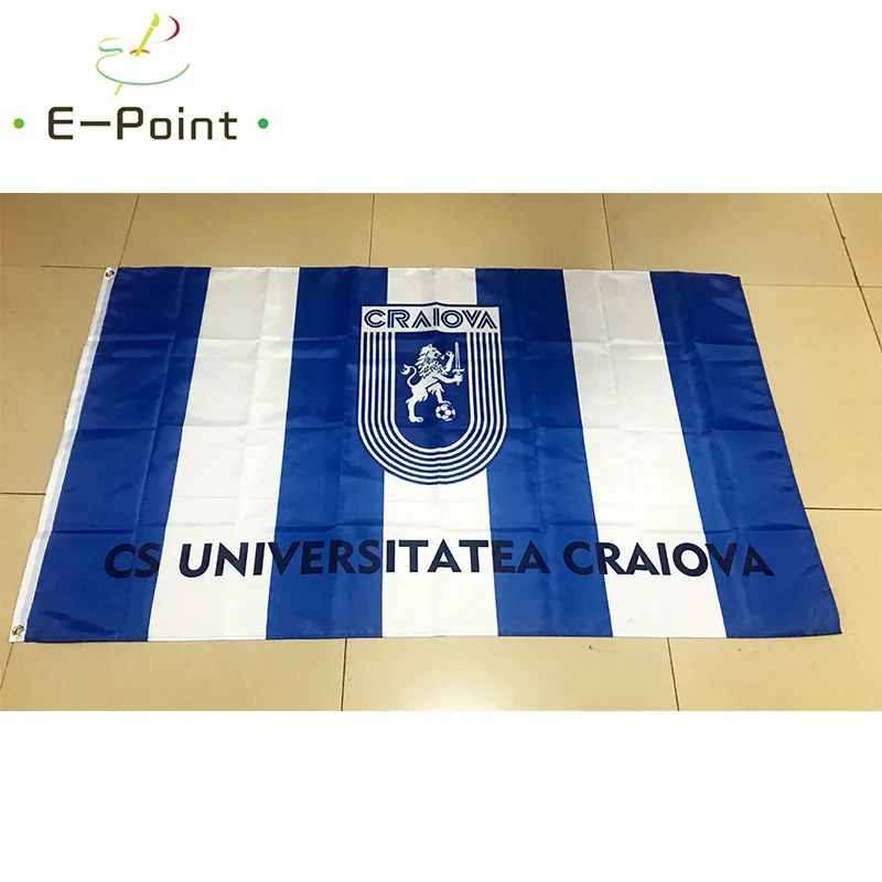 Флаг Румынии CS Universitatea Craiova Размер 3 фута * 5 футов (90*150 см) Рождественские украшения