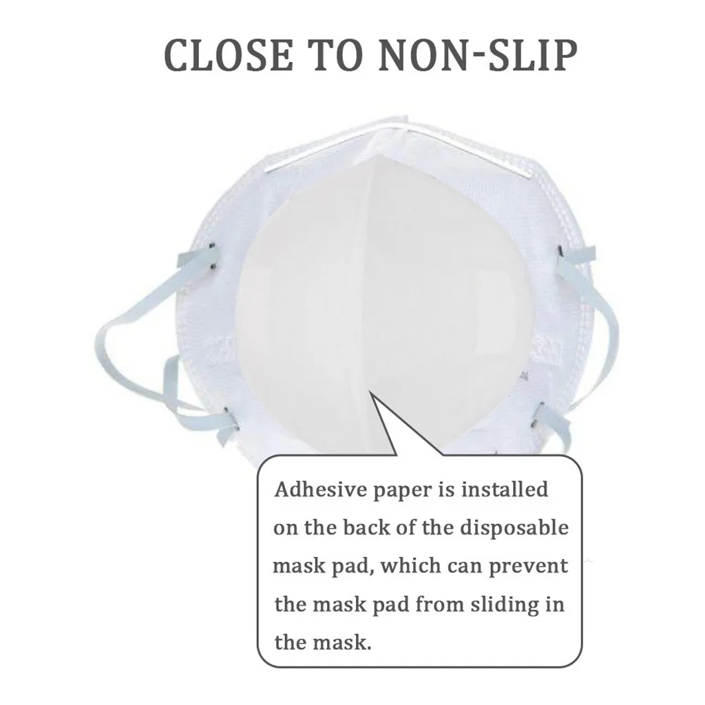 10 шт./компл./набор PM2.5 противодымная маска для рта Сменный фильтр-срез 5 слоев