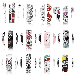 Hot 925 Silver Bow Mouse Suitable For Original Pandora Bracelet Womens Diy Charm Jewelry